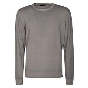 FAY Men's Crew Neck Knit Sweater Men GREY Sweaters & Cardigans